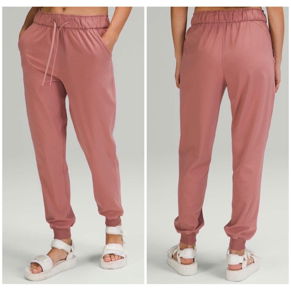 Lululemon Stretch High-Rise Jogger Full Length Spiced Chai Athleisure Size 10